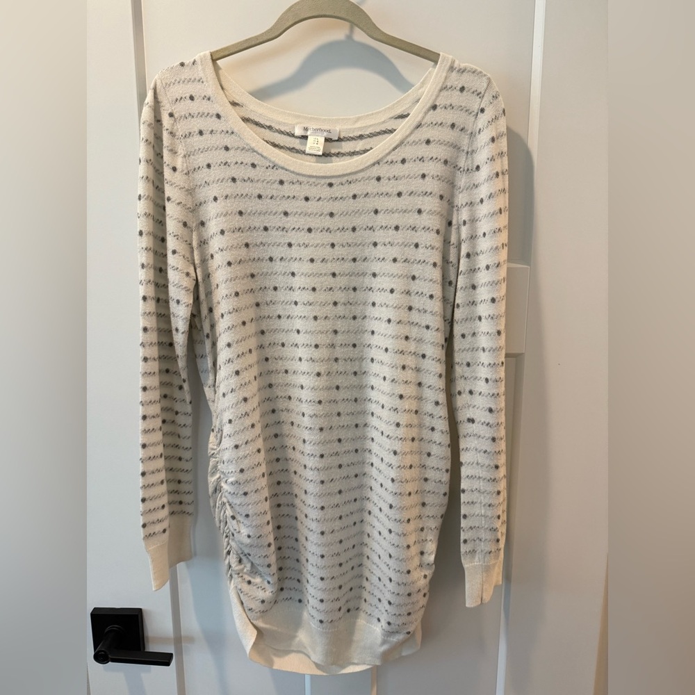 Motherhood Maternity Pointelle Tunic Top